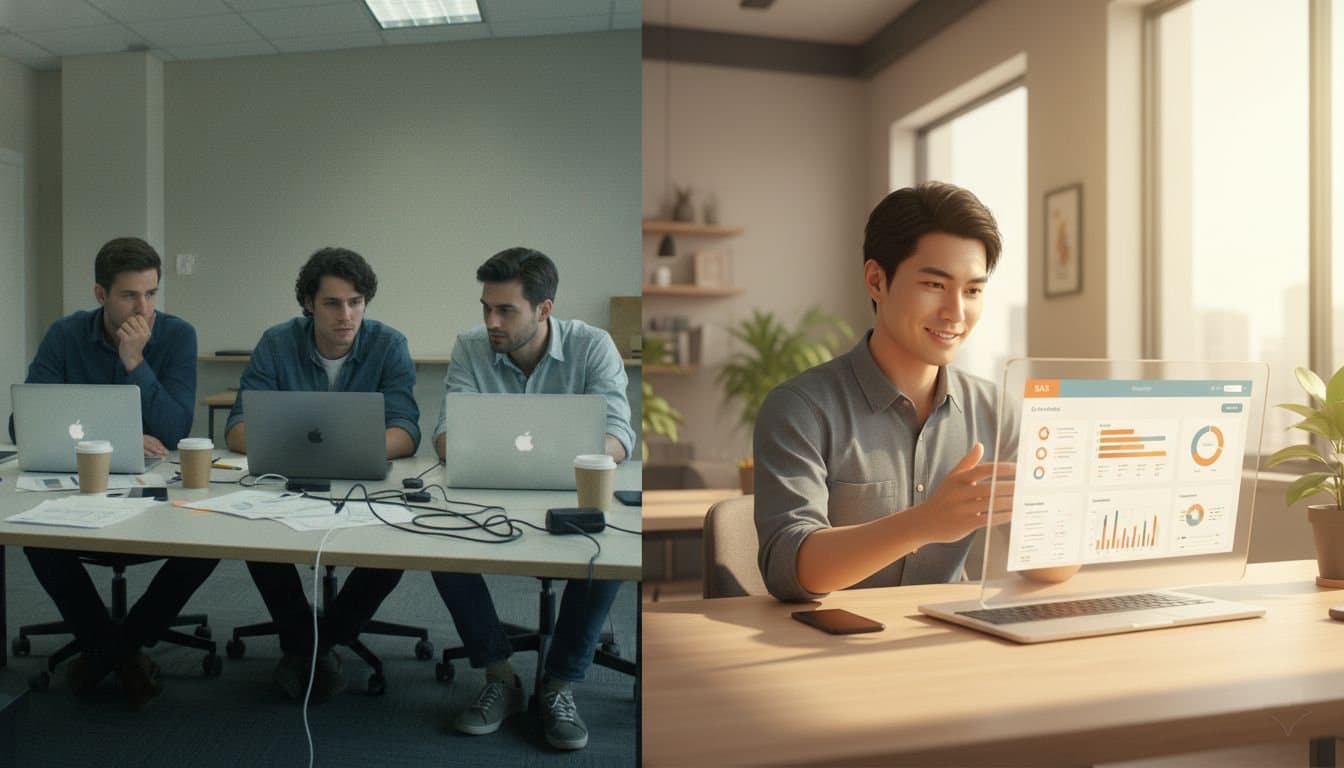 Before and after comparison of contextual product imagery